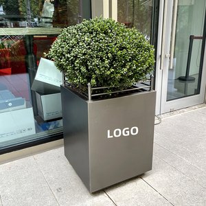 <span class=keywords><strong>Pot</strong></span> de fleurs carré extra large en acier bon marché professionnel personnalisé - Product Image 5