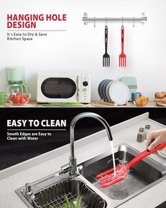 <b>Silicone</b> Cooking Fork and Spoon Heat-resistant Cooking Tools and Utensils for Easy Mixing of <b>Baking</b> and Stirring Eggs - Product Image 5