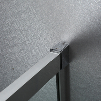 Cabine de douche rectangulaire en acrylique au design populaire de la marque DOMO, avec cadre en alliage d'aluminium, élégante et encadrée, pour salles de bain modernes