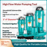 Pompe submersible de découpe des eaux usées haute pression en acier inoxydable 370W 1,5 pouce 8m OEM personnalisable 2 CV avec lame de découpe externe pour