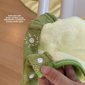 Serviette de bain en polaire corail pur, séchage rapide et absorbante, technique de tissage, jupe de bain compressée mignonne pour étudiants et adultes - Product Image 3