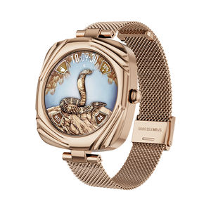 AW5 montre intelligente 1.09 pouces AMOLED affichage mode dames Bracelet acier bracelets tension artérielle BT appel fréquence cardiaque piste de course - Product Image 3