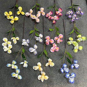 Fleurs d'iris artificielles à longues tiges, fleurs en soie au toucher naturel, décoration de mariage, décoration de la maison, accessoires de photographie - Product Image 2