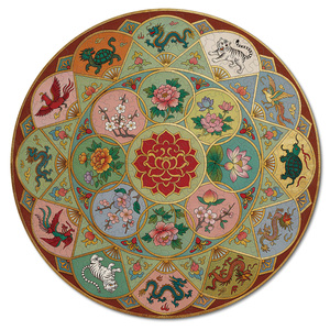 Puzzle en bois Mandala Auspicieux pour adultes et adolescents avec boîte cadeau et support, décoration intérieure, jeu anti-stress - Product Image 1