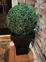 Boules artificielles anti-UV en plastique, imitation buis, pour décoration de Pâques, maison et jardin