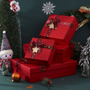 クリスマスイブギフトボックスプリントリボンフェスティバルギフトボックスリボン新年ギフト包装用 - Product Image 2