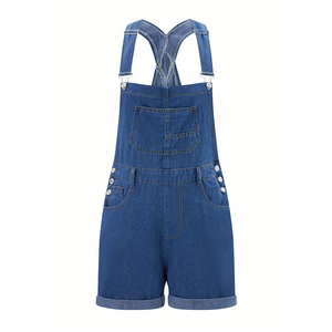 Proveedor de China Super Skinny Denim Romper Mujeres Overoles Mujeres \ 'S Zaras Jeans Monos sólidos - Product Image 5