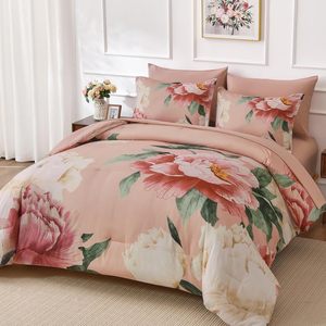 Ensemble de draps de lit sur mesure de haute qualité, 8 pièces, avec rideaux, ensemble de draps de lit king size en stock, ensembles de draps en coton en gros - Product Image 1