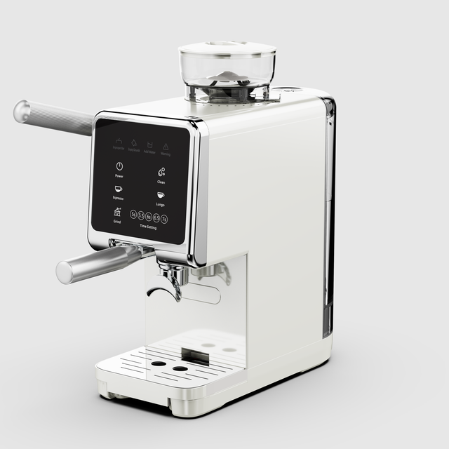 Direct Sales Touch Screen Moka Coffee Machine 2.3l Water Tank Semi-Automatic Coffee Maker