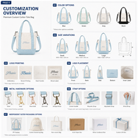 Sac fourre-tout réutilisable en toile de coton avec poche et bouton, idéal pour les étudiants