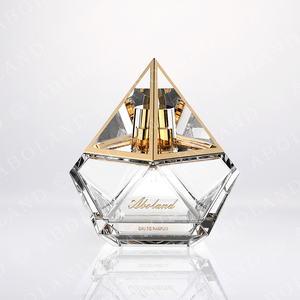 Flacon de parfum de luxe spécial 100 ml, forme unique, flacon de parfum vide, flacon de parfum en verre portable avec vaporisateur à sertir - Product Image 3