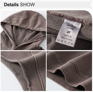 Camiseta sin Mangas con Capucha, Estilo Vintage, Holgada, Lavada al Ácido, de 380g, Modelo S1504, Personalizable - Product Image 4