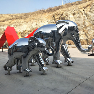Escultura de <span class=keywords><strong>Elefante</strong></span> Forjada a Mano en Acero Inoxidable con Acabado de Superficie Espejada para Decoración Tradicional de Exteriores y Hogar, Ideal para <span class=keywords><strong>Regalo</strong></span> - Product Image 4