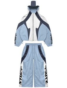 Chándales Unisex con Capucha, Manga Larga, Cierre Frontal con Cremallera, Estampado de Letras, Transpirables, de Poliéster, Ropa Urbana, Otoño, Corte Regular para Adultos - Product Image 2