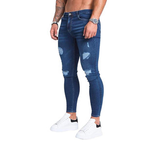 Jeans décontractés sur mesure pour homme Darkside Sports, coupe régulière, taille mi-haute, coupe fuselée, pantalon empilé, denim de marque internationale, personnalisé - Product Image 2