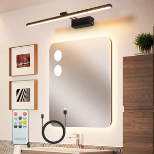 Espejo <span class=keywords><strong>de</strong></span> <span class=keywords><strong>Baño</strong></span> Moderno con Luz LED Inalámbrica, Lámpara <span class=keywords><strong>de</strong></span> Espejo, Decoración del Hogar, Luz <span class=keywords><strong>de</strong></span> Espejo Interior Recargable, <span class=keywords><strong>Apliques</strong></span> <span class=keywords><strong>de</strong></span> Pared - Product Image 1