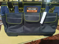 Sacs et kits d'outils portables Airaj professionnels en toile Oxford robuste pour électriciens et charpentiers, avec ceinture de rangement durable