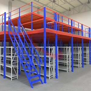 Sistema de Plataforma de Entrepiso, Estantes de Almacenamiento Resistentes, Unidad de Estanterías Metálicas para Piso de Almacén Industrial - Product Image 1