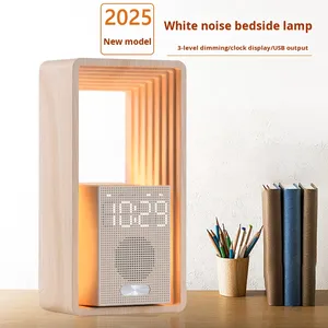 100-240V Powered Hiện Đại Phong Cách Bảng Bàn Kỹ Thuật Số Đồng Hồ Báo Thức Nhà Phòng Ngủ Đầu Giường 24 Giờ <span class=keywords><strong>LED</strong></span> Ánh Sáng Ban Đêm Đèn Âm Nhạc Đồng Hồ Báo Thức - Product Image 2