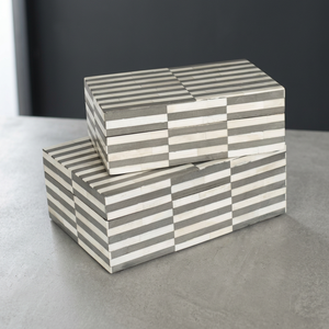 Bone Boxes Set of 2-<b>Wedding</b> Decoration Metal Gift with Customized Color & Size - Product Image 2
