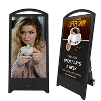 Afficheur LED portable haute luminosité P2.5 pour extérieur, étanche, couleur pleine, avec animation, alimenté par batterie, signalisation numérique en forme de A