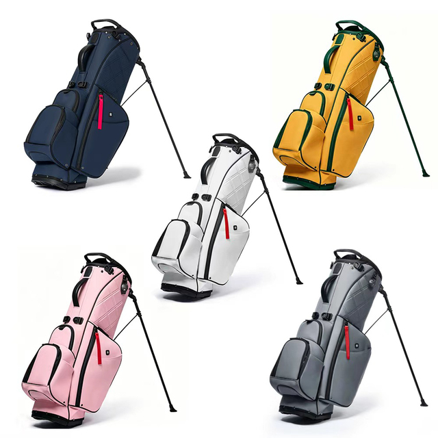 Lightweight 14 Way Golf Stand Bag with Dual Strap System Ample Storage Pockets Stable Stand for Walking Golfers in Stock