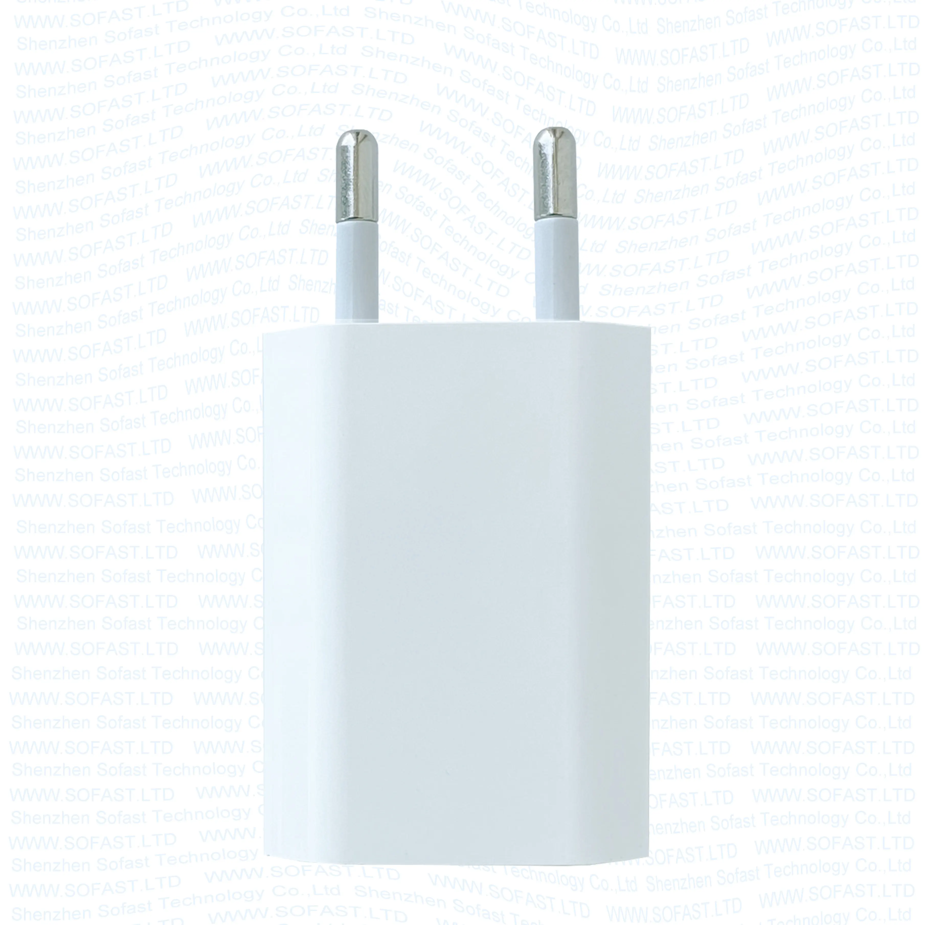 Foxconn for iphone 6 5w usb charger A1400 EU charger cable for iphone 5 charger for iphone