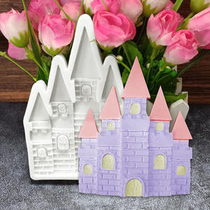 Molde de Silicona para Hacer un <span class=keywords><strong>Castillo</strong></span>, Molde de Silicona para Pastel, Chocolate, Aromaterapia, Yeso, Fondant - Product Image 2