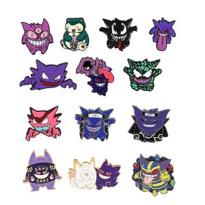 Pins de Esmalte de Anime Pokémon para Mochilas, Lindos Broches de Pikachu, <span class=keywords><strong>Gengar</strong></span> y Charmander, Insignias de Metal Esmaltado, Pins de Colección Pokémon, Regalo - Product Image 1