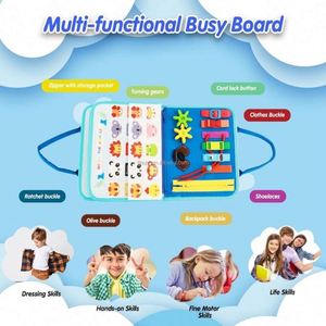 แผ่นกิจกรรมสัตว์ไดโนเสาร์ 8 in 1 ของเล่นมอนเตสซอรี่สำหรับเด็กเล็ก หนังสือสักหลาดเงียบๆ หนังสือกิจกรรมสักหลาด - Product Image 4