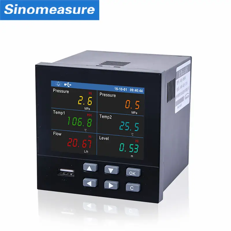 Customizable SIN-PR900 18 channels china color display pressure paperless temperature recorder data logger