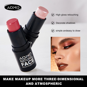 Maquillage pour le <span class=keywords><strong>visage</strong></span> Blanc Rose Blush Shimmer Stick Crème Blush Maquillage Blush Stick Private Label Crémeux Glow Cheek Rose Mignon Blush Stick - Product Image 5
