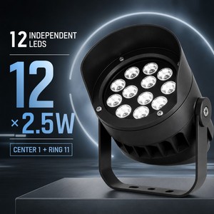 Illuminazione per Facciate DMX512 RGB Colorata, Proiettori LED da Esterno in Alluminio per Edifici Commerciali, Luci Decorative da Parete - Product Image 3