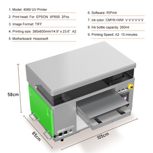 Impresora UV LED Rotativa Colorsun 4060 6040 6042, Impresora UV DTF de Cama Plana para Carcasas de Teléfono, Acrílico, Metal, Piedra, Cerámica, Vidrio, Botellas - Product Image 6