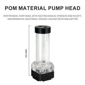 OCOCOO OC-U8-T 130MM pompe de refroidissement par eau 8 grand débit 12L/MIN POM réservoir acrylique PWM ordinateur refroidissement par liquide boîtier d'ordinateur - Product Image 5