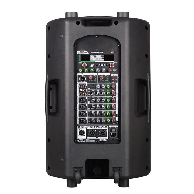 BS515DSP 15inch 400W 16 DSP Plastic Portable Speaker with MP3 for Mic for Battery Outdoor Party Wedding