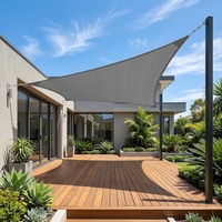 Portable UV Protection Voiles D'ombrage HDPE Voiture Parking Jardin Patio Tissu Soleil Ombre Coupe-Vent Voiles D'ombrage