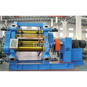 Four Roll Rubber Calender Simple Friction Production Line 4 Rollers Calender ( For conveyor belt production)