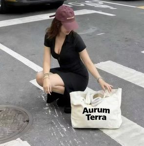 Sac fourre-tout en coton calicot personnalisé avec motif de lettres, lourd, 12 oz, réutilisable, sac en toile de coton - Product Image 2