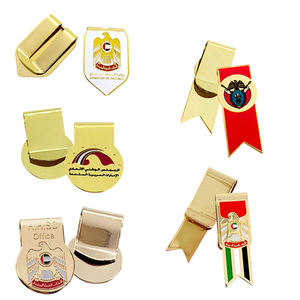 Emblema personalizado de los Emiratos Árabes Unidos, Clips para efectivo, marcapáginas de Metal fundido multiusos, soportes para billetes de moneda para recuerdos de celebración gubernamental - Product Image 1