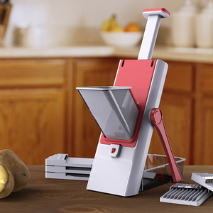 Yeni varış çok fonksiyonlu gıda patates doğrayıcı şeritler <span class=keywords><strong>Julienne</strong></span> Dicer güvenli battaniyeler dilimleme 5 in 1 sebze kesicisi - Product Image 6