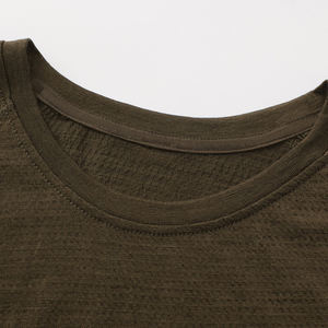 Short pour homme en maille jersey douce en <span class=keywords><strong>laine</strong></span> mérinos, style classique, sérigraphie solide, écologique, contrôle <span class=keywords><strong>de</strong></span> l'humidité, coupe régulière - Product Image 4