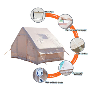 เต็นท์แคมป์ปิ้งแบบเป่าลมขนาดใหญ่ 4 ฤดู ติดตั้งง่าย กันน้ำ ผลิตจากผ้า Oxford พร้อมปั๊มมือ สำหรับผู้ใหญ่ 2/3/4 คน - Product Image 6