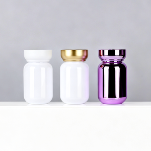 Bouteille en plastique PS de qualité alimentaire de 40 ml et 60 ml pour compléments alimentaires, pilules, capsules, vitamines, bonbons gélifiés, avec bouchon personnalisable - Product Image 5