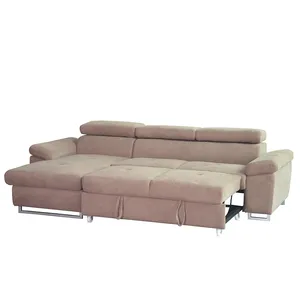 客厅家具组合拉出式沙发床折叠l形沙发沙发