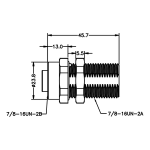 Metal <strong>Connector</strong> 7/8 <strong>Connector</strong> Waterproof IP67 IP68 MALE to FEMALE ADAPTER 5PINS 7/8 CONNECTORS - Product Image 2