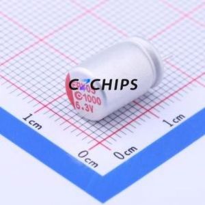 6R3AREP102M08A2E10P35 Solid Capacitor Through hole Component (THT),D8xL11.5mm 1000uF 20% 6.3V 5.1A100kHz - Product Image 1