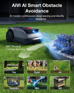 For Ecovacs GOAT O600 RTK <b>Robot</b> Lawn Mower 600m² Wire-free Setup Multi-fusion RTK Navigation AIVI AI Obstacle Avoidance - Product Image 3