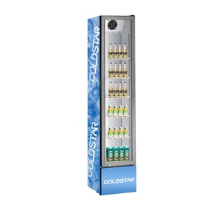 Refroidisseur de boissons mince Machine à boissons congelées Porte en verre <span class=keywords><strong>Armoire</strong></span> à boissons gazeuses Petit réfrigérateur de bar commercial Réfrigérateur - Product Image 2