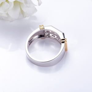 Messi Gems MSR-1570 Or blanc 18 carats Diamant de forme ronde Bijoux pour hommes - Product Image 4